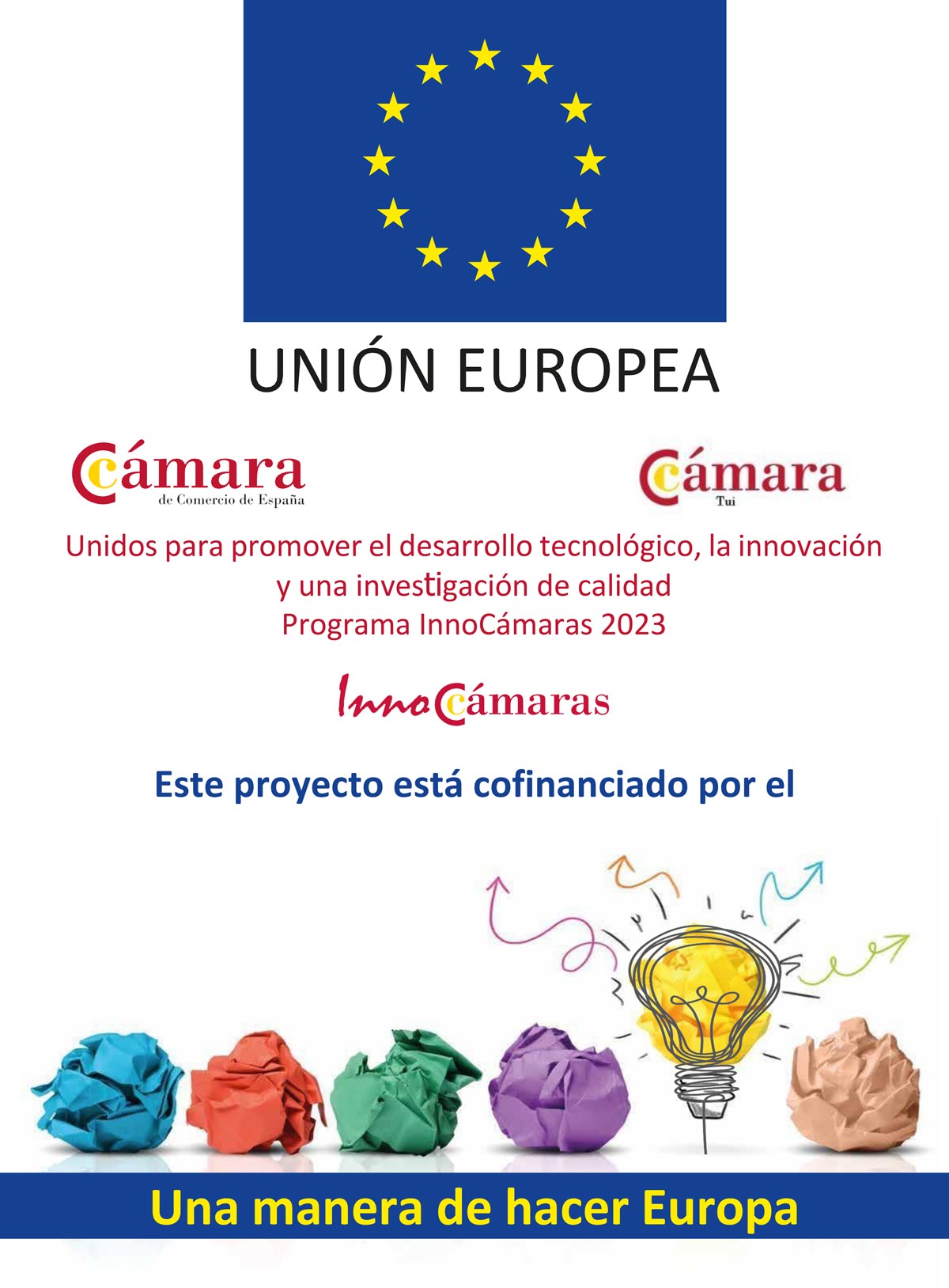 Programa InnoCámaras 2023 Tui UE AC3